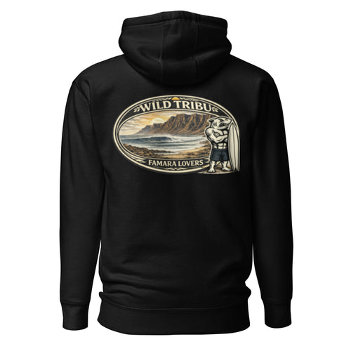 Famara Lovers — Sudadera en negro, vista trasera