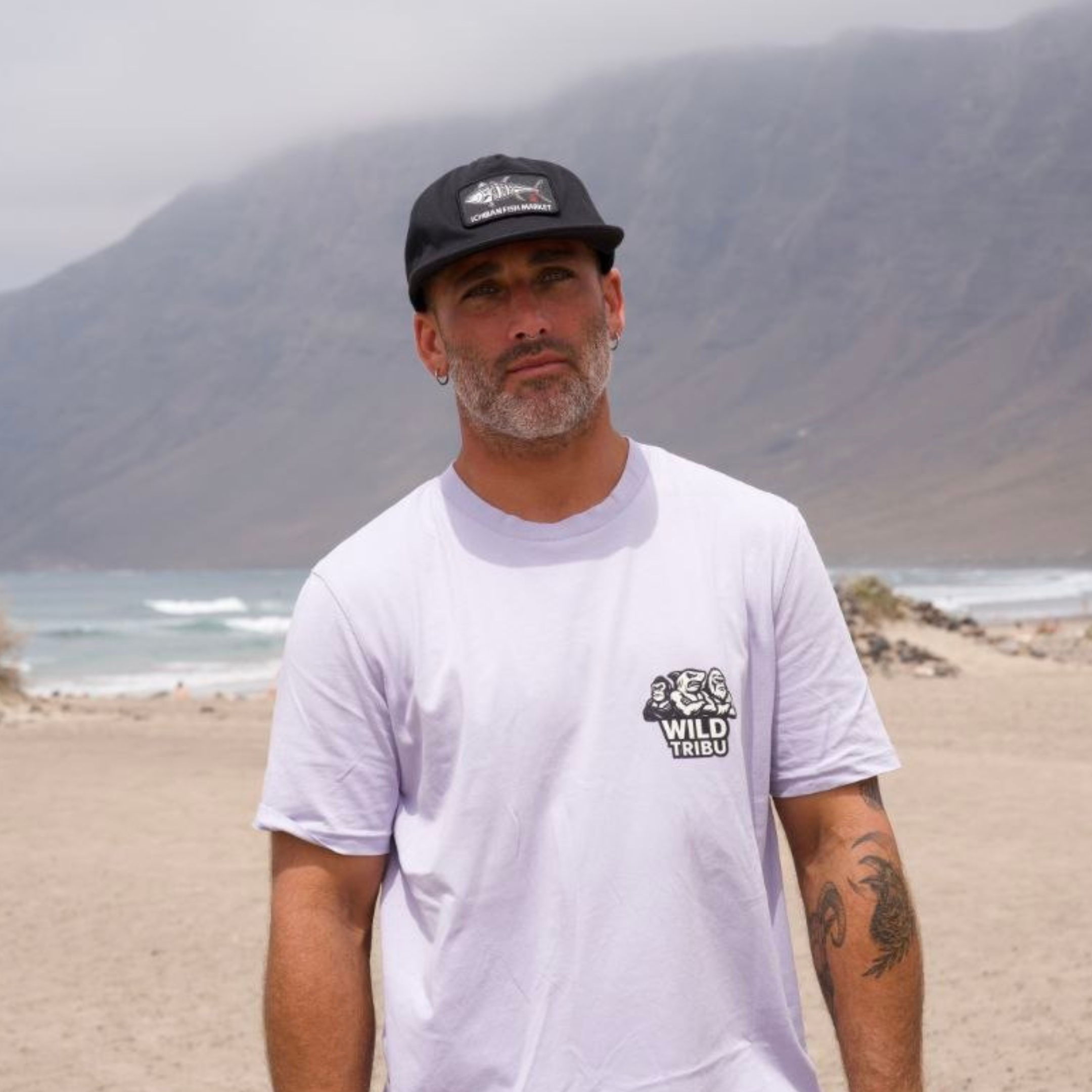 Wild Tribu – Lanzarote Lovers Organic Tee | Volcanic Island Edition