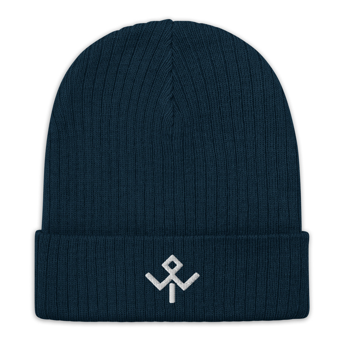 Wild Tribu — Gorro de punto en azul marino, vista frontal
