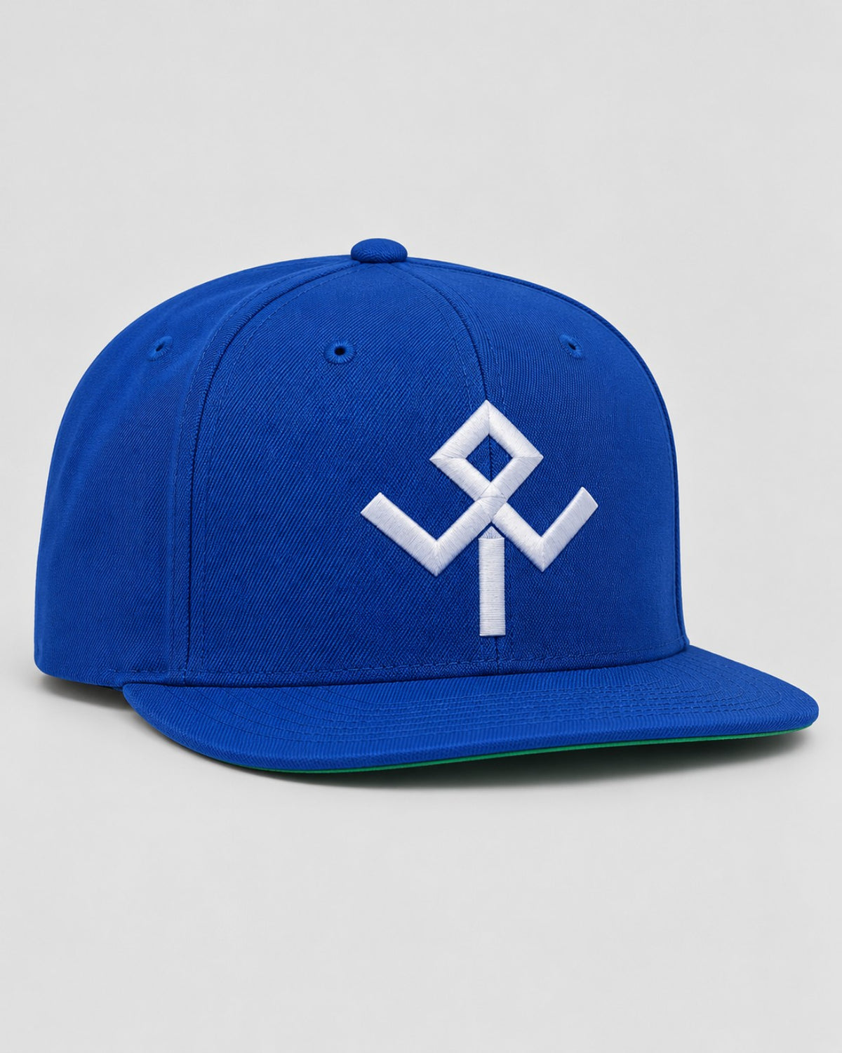 Gorra snapback Wild Tribu azul real con emblema bordado