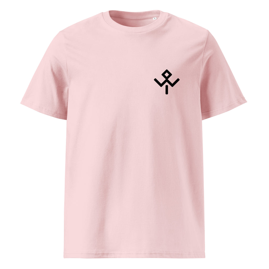 Camiseta orgánica Hideaways Mentawai en rosa Cotton Pink, vista frontal.