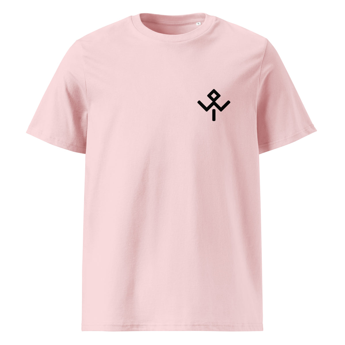 Camiseta orgánica Hideaways Mentawai en rosa Cotton Pink, vista frontal.