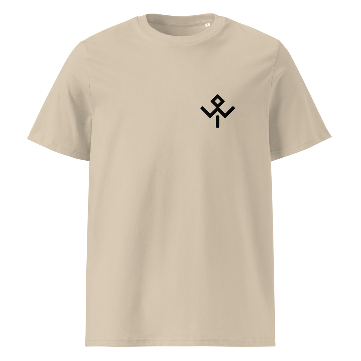 Camiseta orgánica Bank Vaults Mentawai en Desert Dust, vista frontal.
