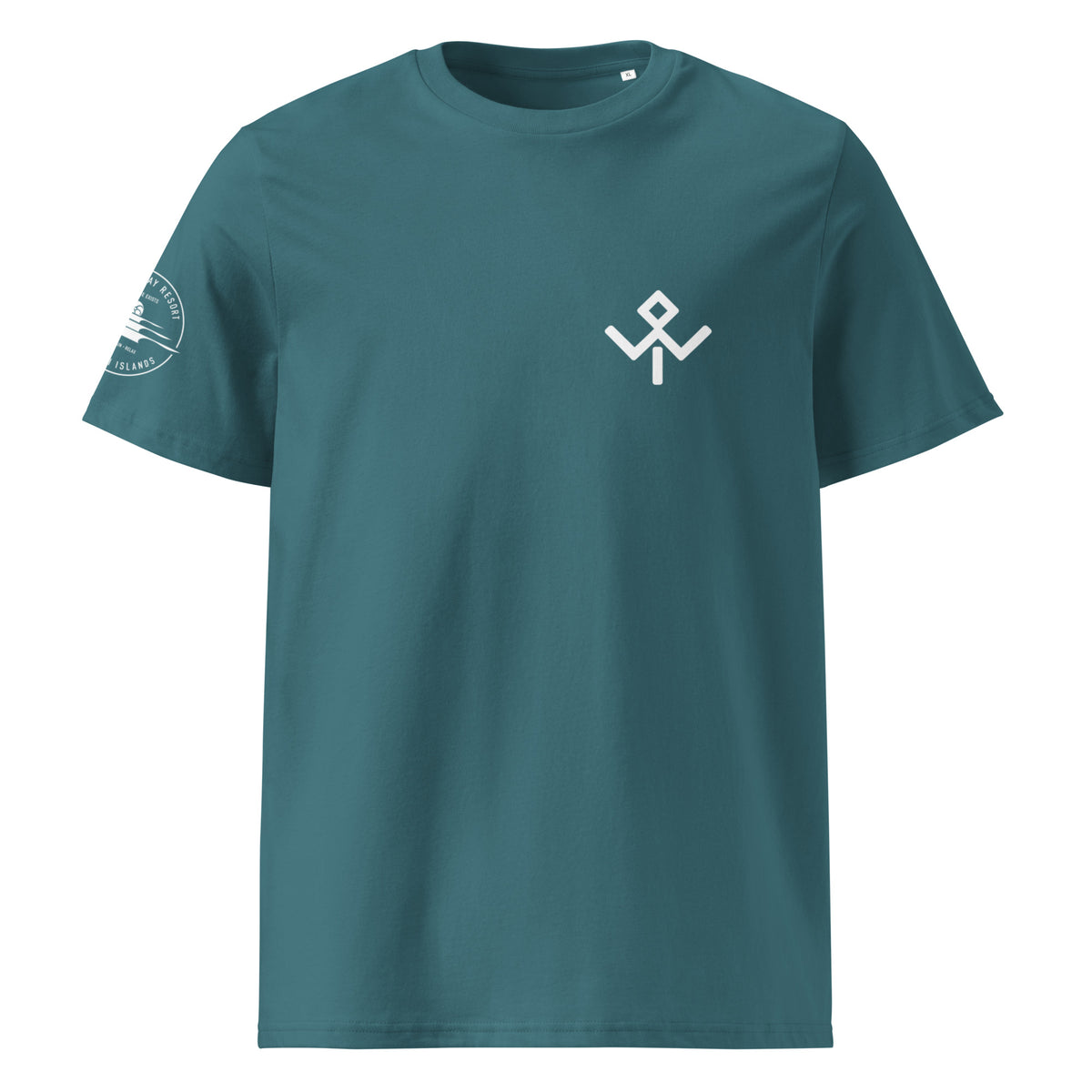 Camiseta orgánica Mentawai Hero de Wild Tribu en Stargazer, vista frontal.