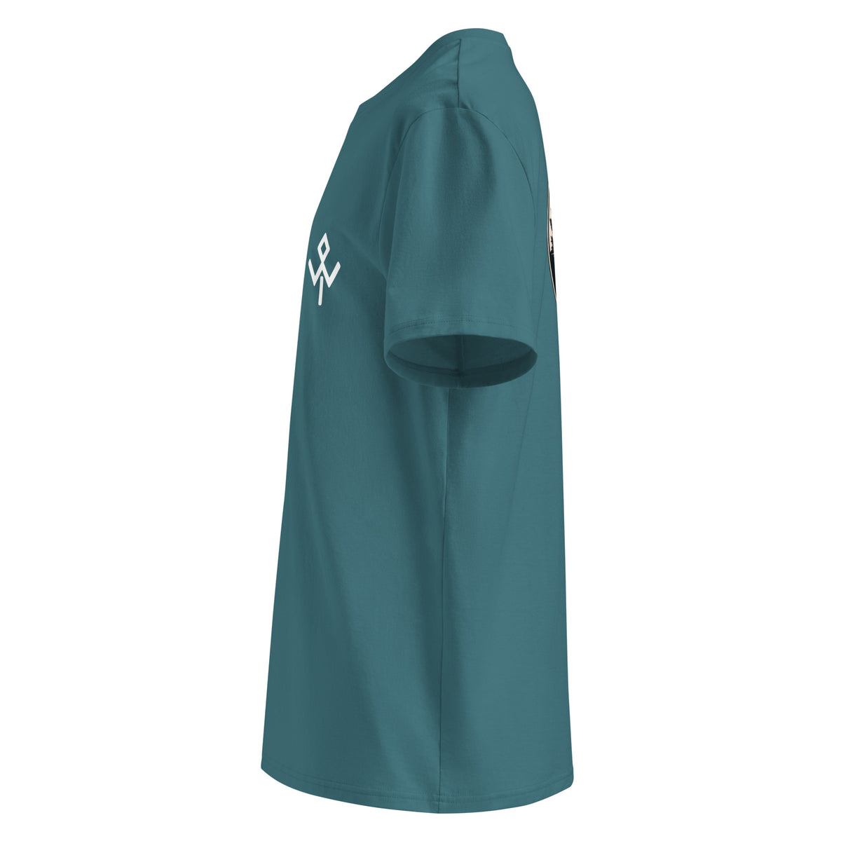 Camiseta orgánica Mentawai Hero de Wild Tribu en Stargazer, vista lateral izquierda.