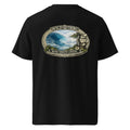 Bank Vaults Lovers organic T-shirt in black, back view
