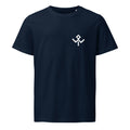 La Izquierda de La Santa — Camiseta orgánica | Bodyboard en azul marino, vista frontal